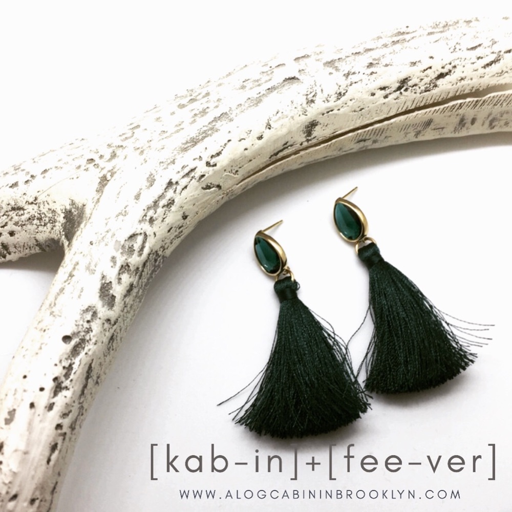 Bejeweled Tassel - Emerald